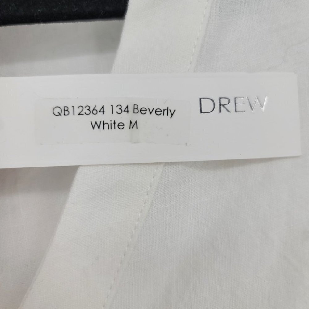 Drew White Flutter Sleeve Button Beverly Shirt - Picture 5 of 6